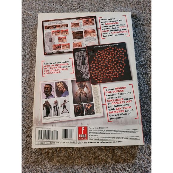 [ PROTOTYPE ] Prima Official Game Guide w/ Map & Web of Intrigue Poster ! - Picture 3 of 5